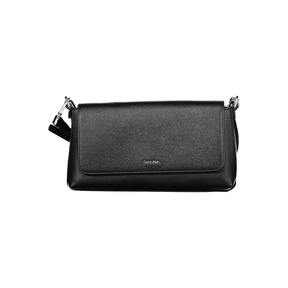 Black Polyethylene Women Handbag