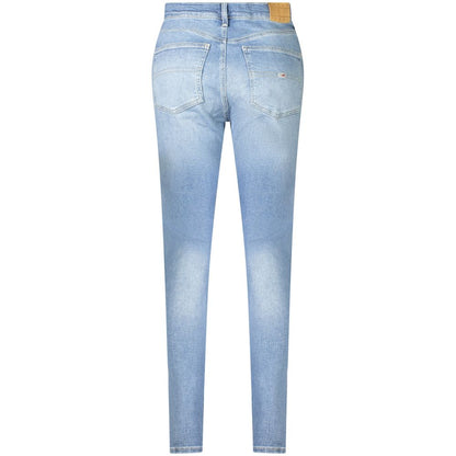 Blue Cotton Women Jeans