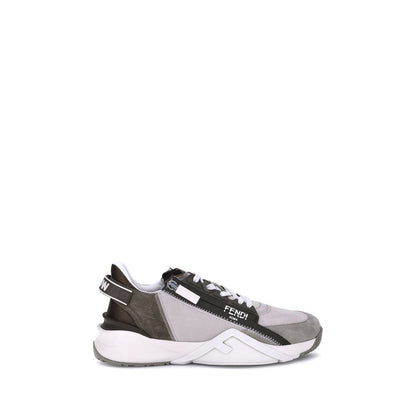 Beige Calf Leather Bos Taurus Low Top Sneakers