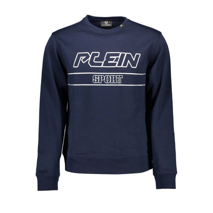 Blue Cotton Men Sweater