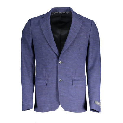 Blu Polyester Women Jacket