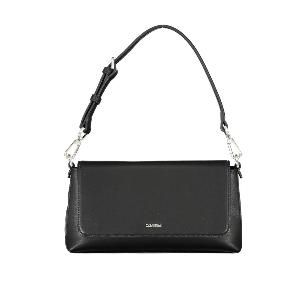 Black Polyester Women's Handbag