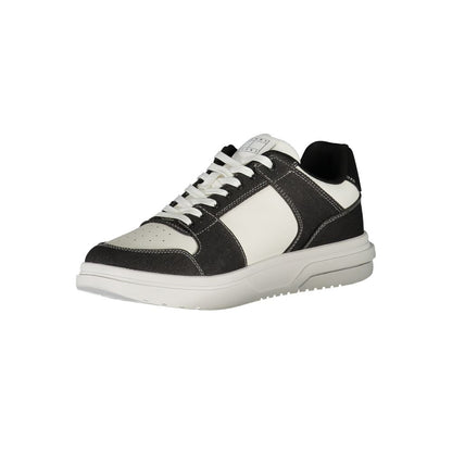 Black Polyurethane Men Sneaker