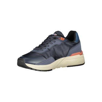 Blu Polyurethane Men Sneaker
