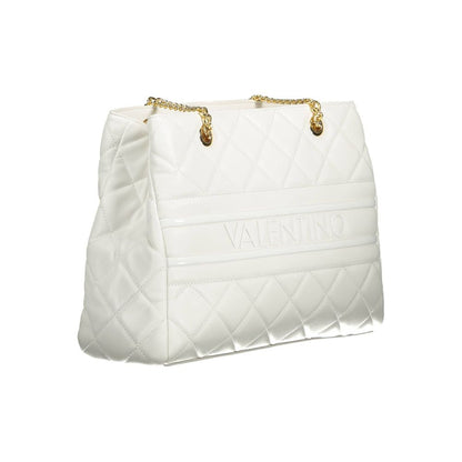 White Polyethylene Women Handbag