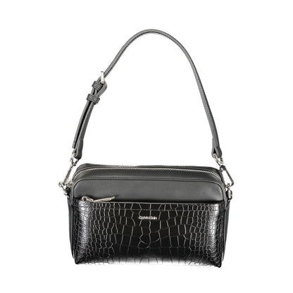 Black Polyurethane Women's Handbag