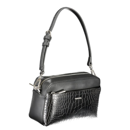 Black Polyurethane Women's Handbag