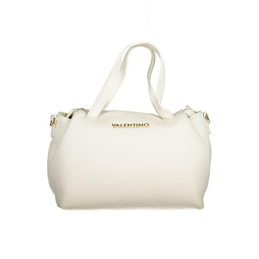 Bianco Polyurethane Woman Handbag