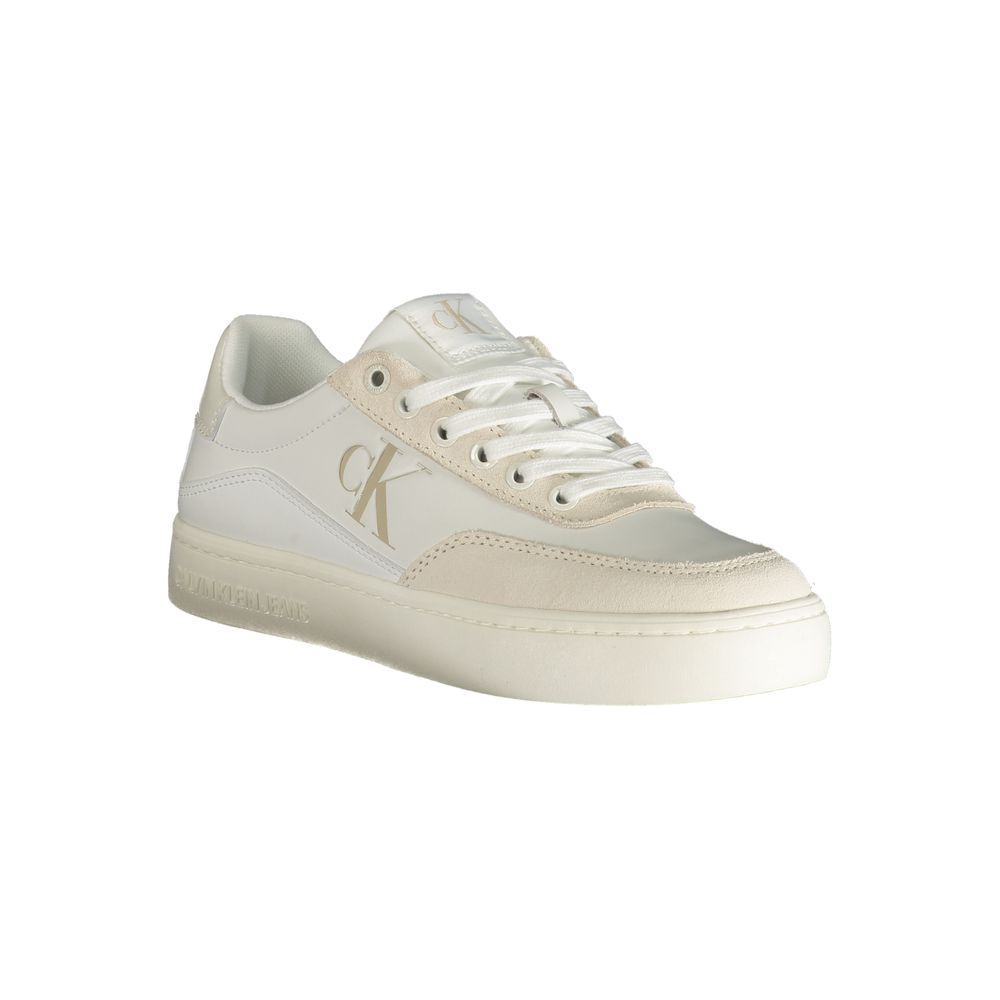 Bianco Polyurethane Men Sneaker