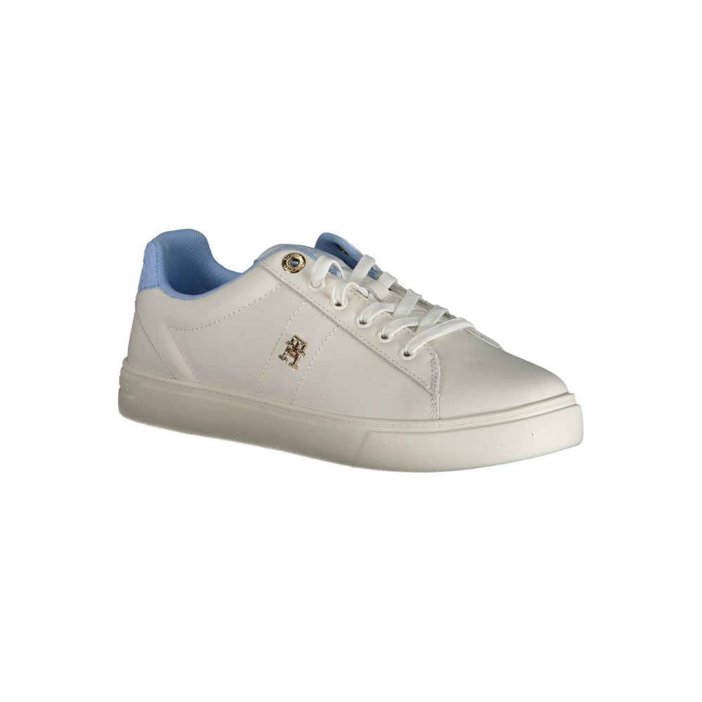 Light Blue Leather Women Sneaker