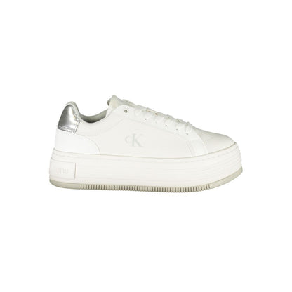 White Leather Women Sneaker