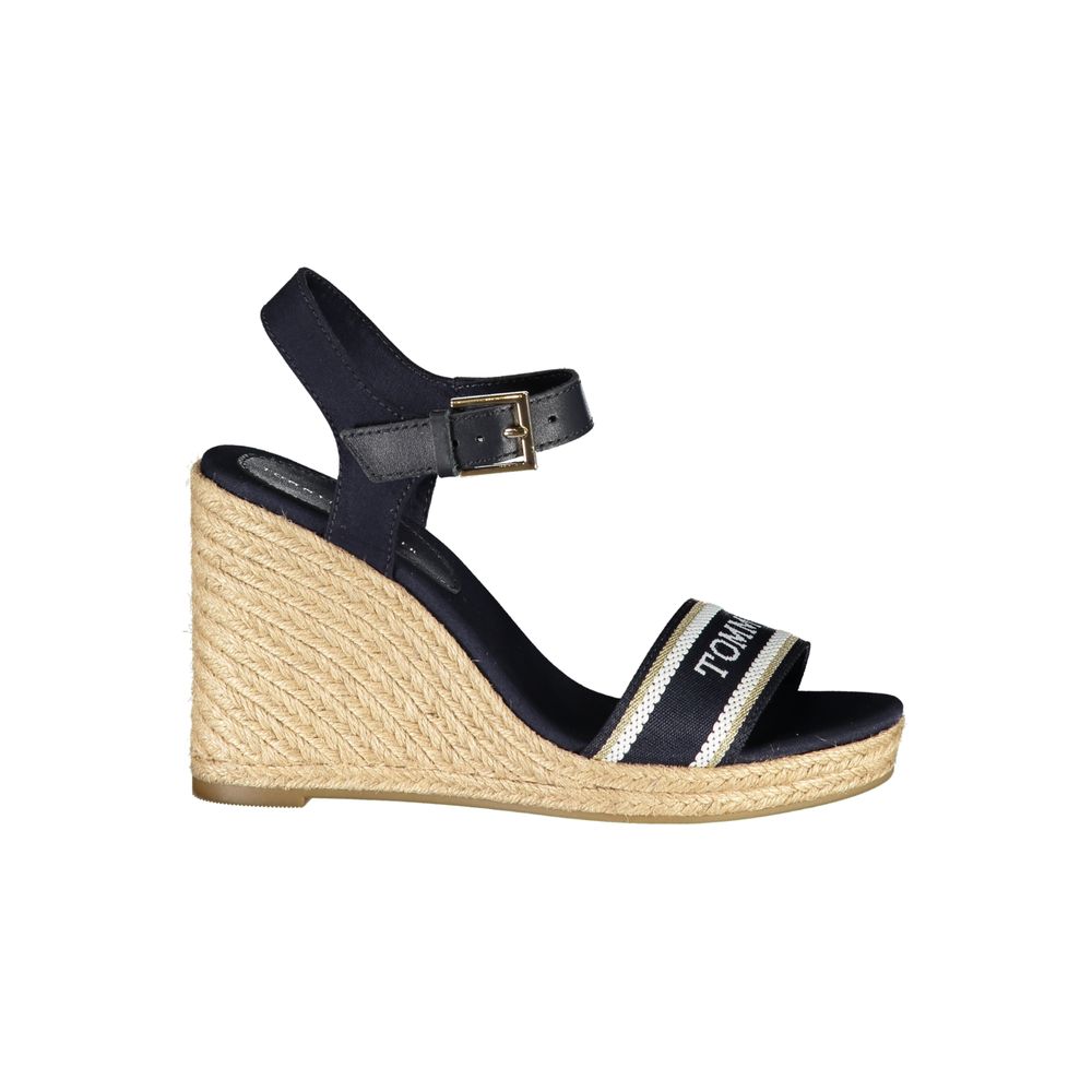 Blue Leather Women Sandal