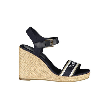 Blue Leather Women Sandal