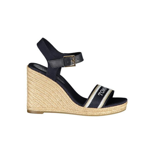 Blue Leather Women Sandal