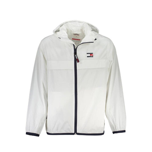 White Recycled Nylon Men Jacket