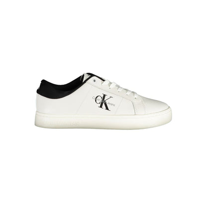 White Polyurethane Men's Sneaker