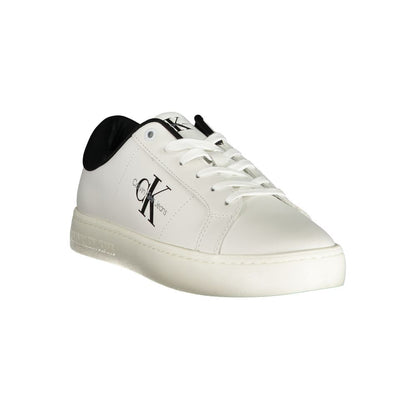 White Polyurethane Men's Sneaker