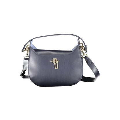 Blu Polyurethane Women Handbag