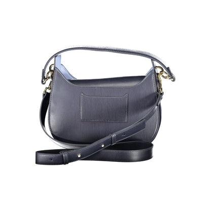 Blu Polyurethane Women Handbag
