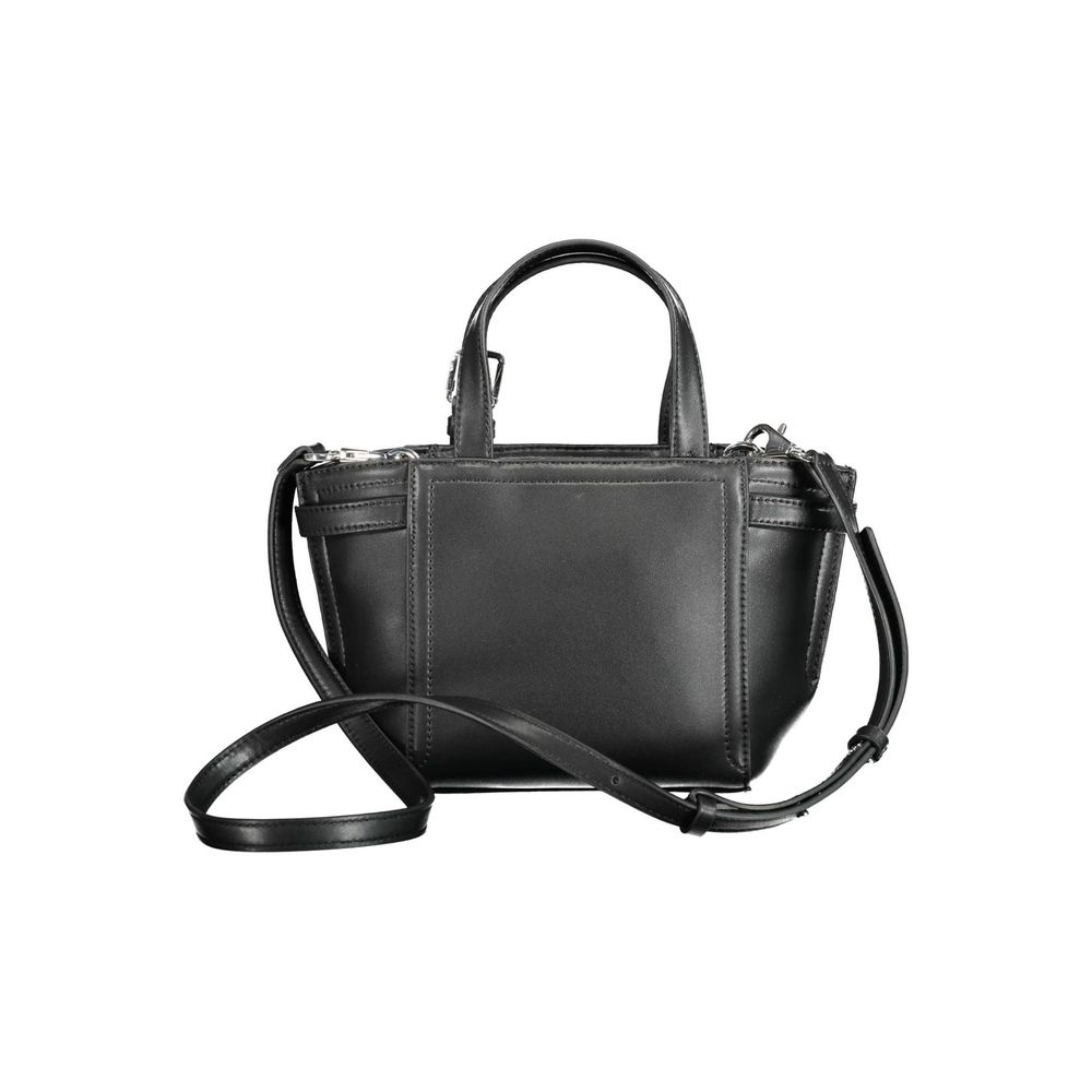 Black Polyester Handbag