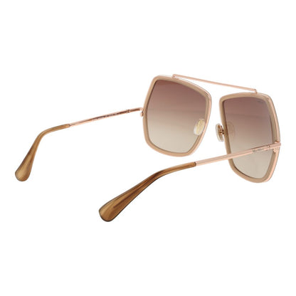 Beige Metal Sunglasses