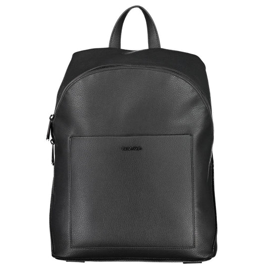 Nero Poliestere Men Backpack