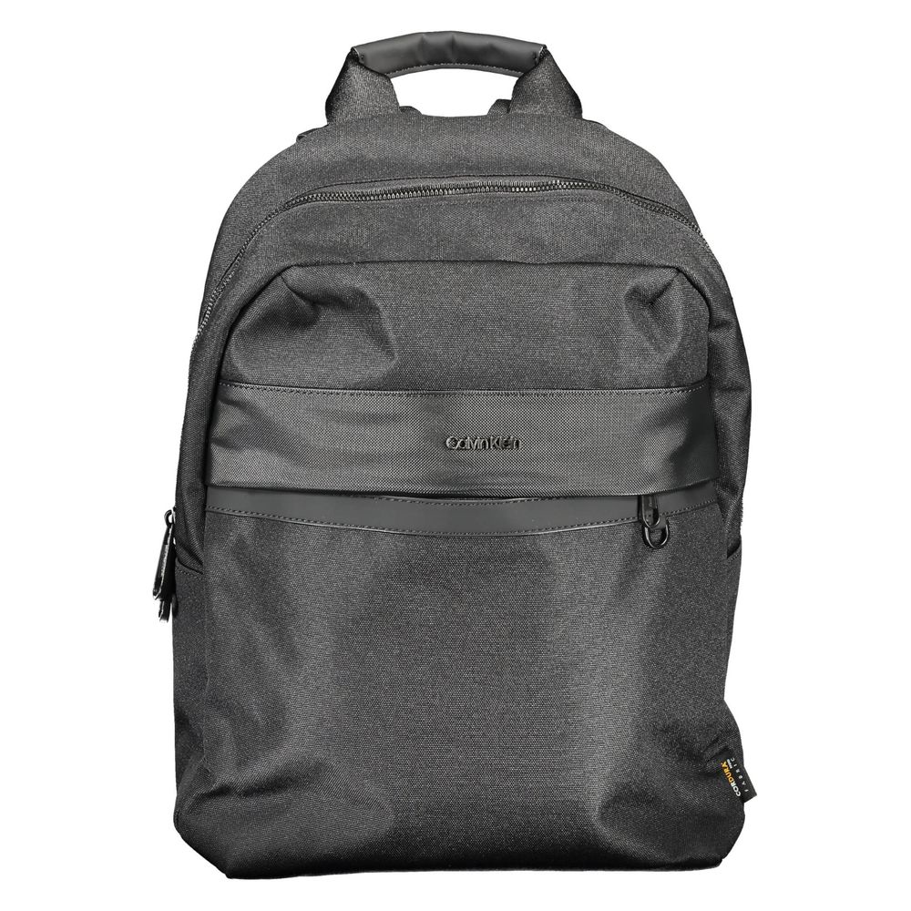 Nero Polyester Men Backpack