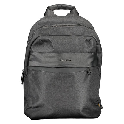Nero Polyester Men Backpack
