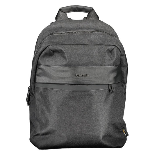 Nero Polyester Men Backpack