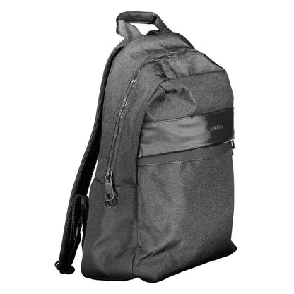 Nero Polyester Men Backpack