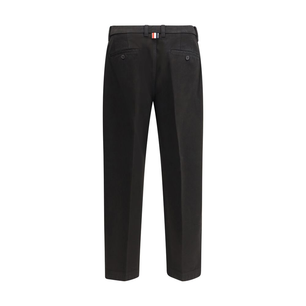 Black Cotton Dress Pants