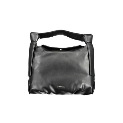 Black Polyester Women's Handbag