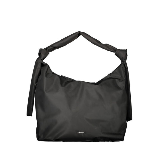 Black Polyester Women's Shoulder Bag