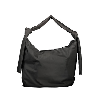 Black Polyester Women's Shoulder Bag