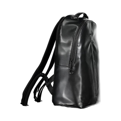 Nero Polyester Men Backpack