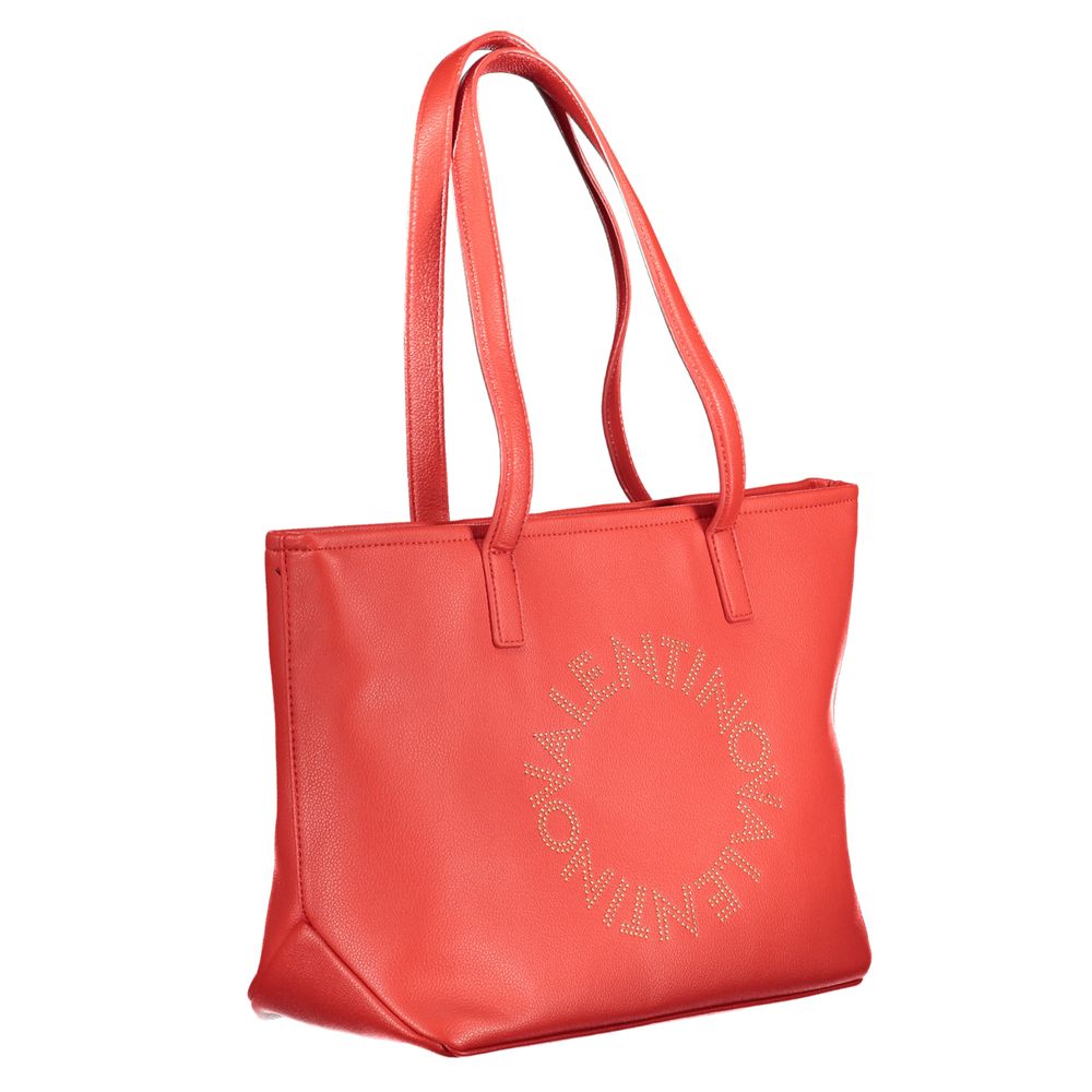 Rosso Poliuretano Women Handbag
