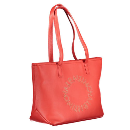 Rosso Poliuretano Women Handbag