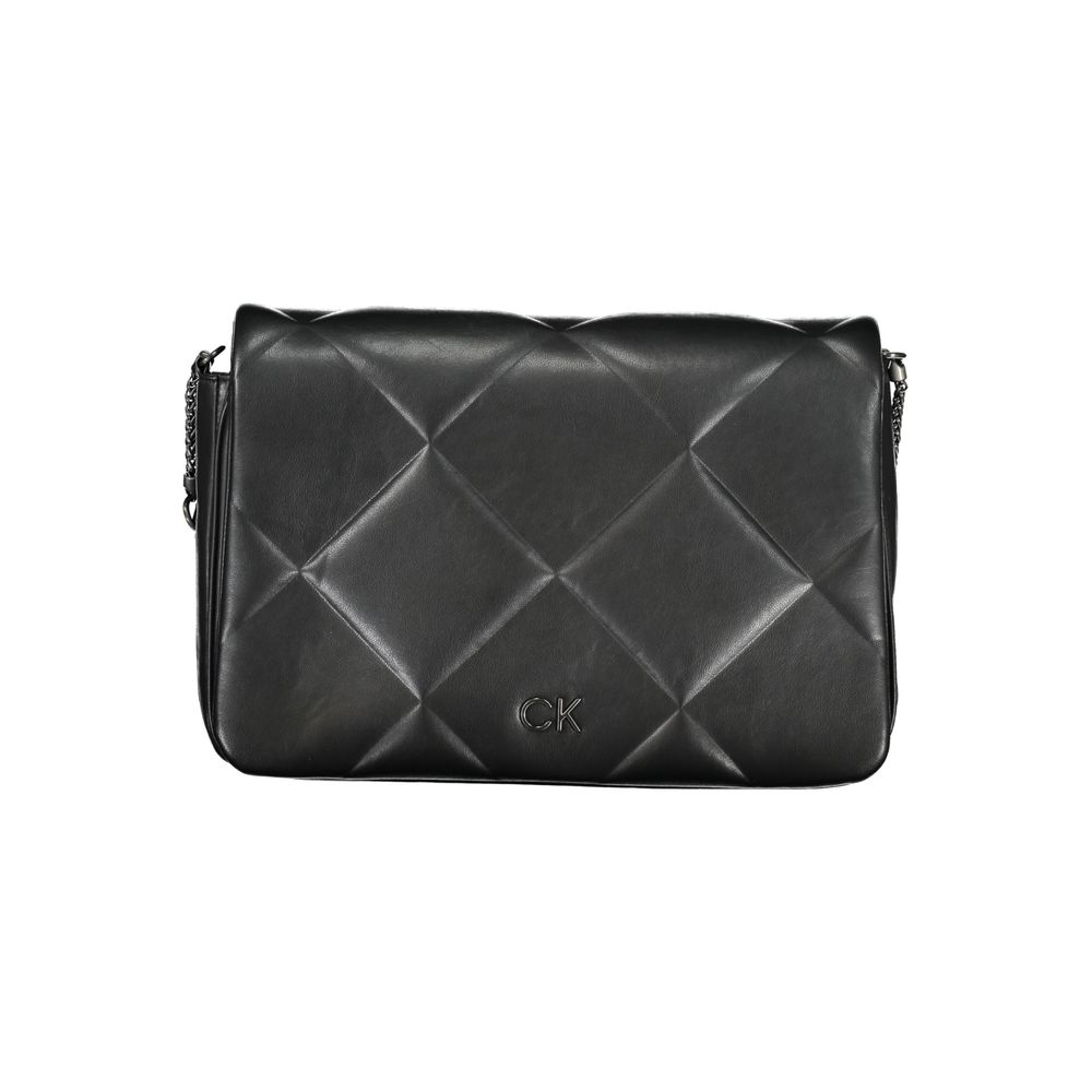 Black Polyester Women's Shoulder Bag