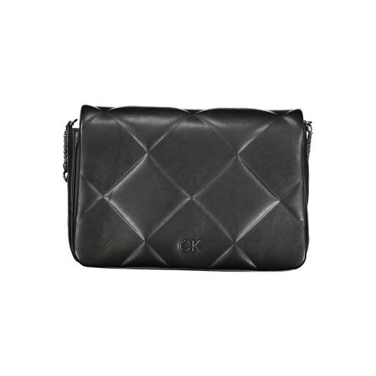 Black Polyester Women's Shoulder Bag