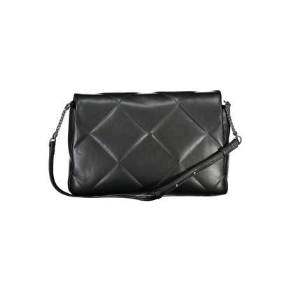 Black Polyester Women's Shoulder Bag
