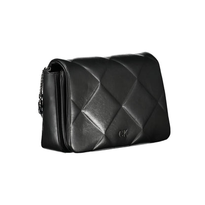 Black Polyester Women's Shoulder Bag