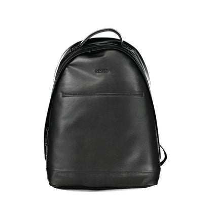Black Polyester Men's Backpack