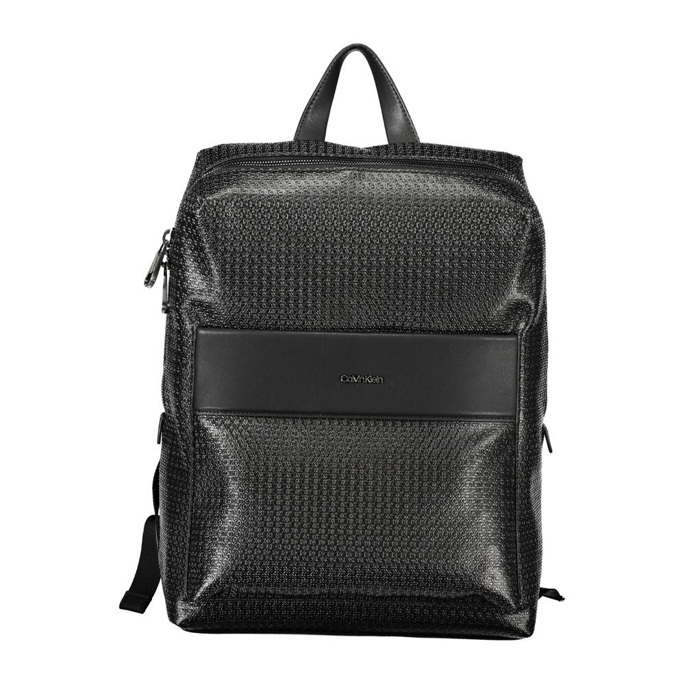 Nero Polyester Men Backpack