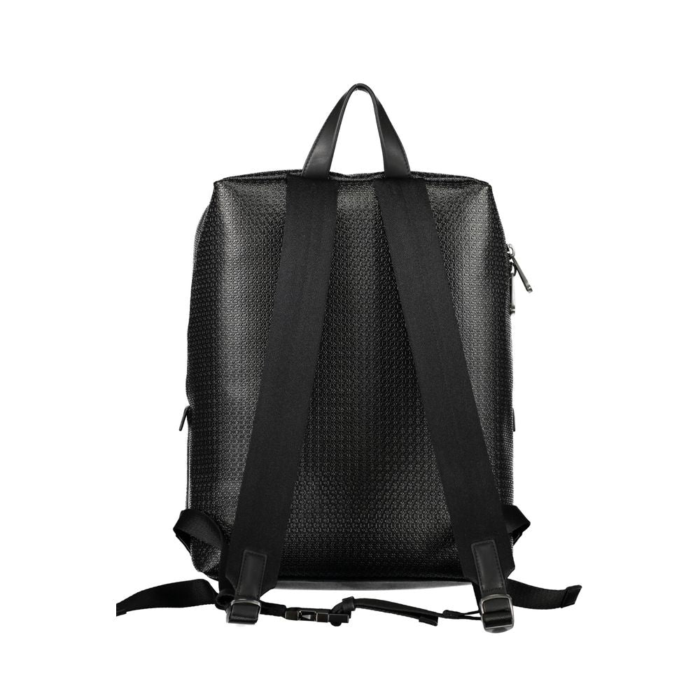 Nero Polyester Men Backpack