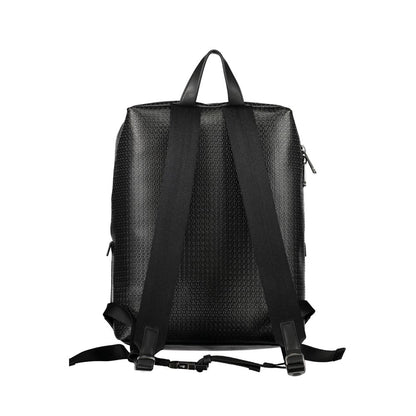Nero Polyester Men Backpack