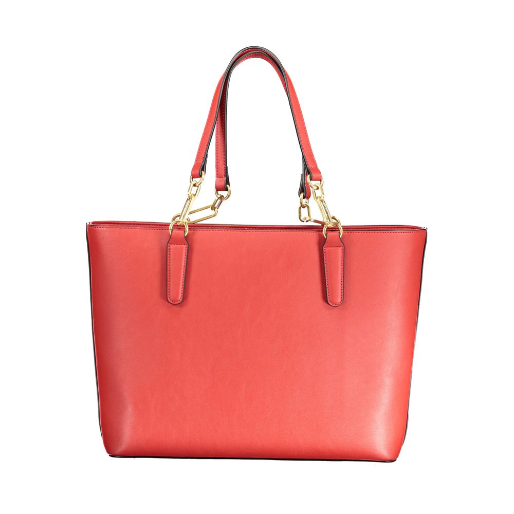 Rosso Poliuretano Women Handbag