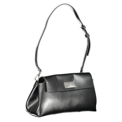 Nero Polyurethane Women Shoulder Bag