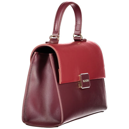 Red Polyurethane Women Handbag