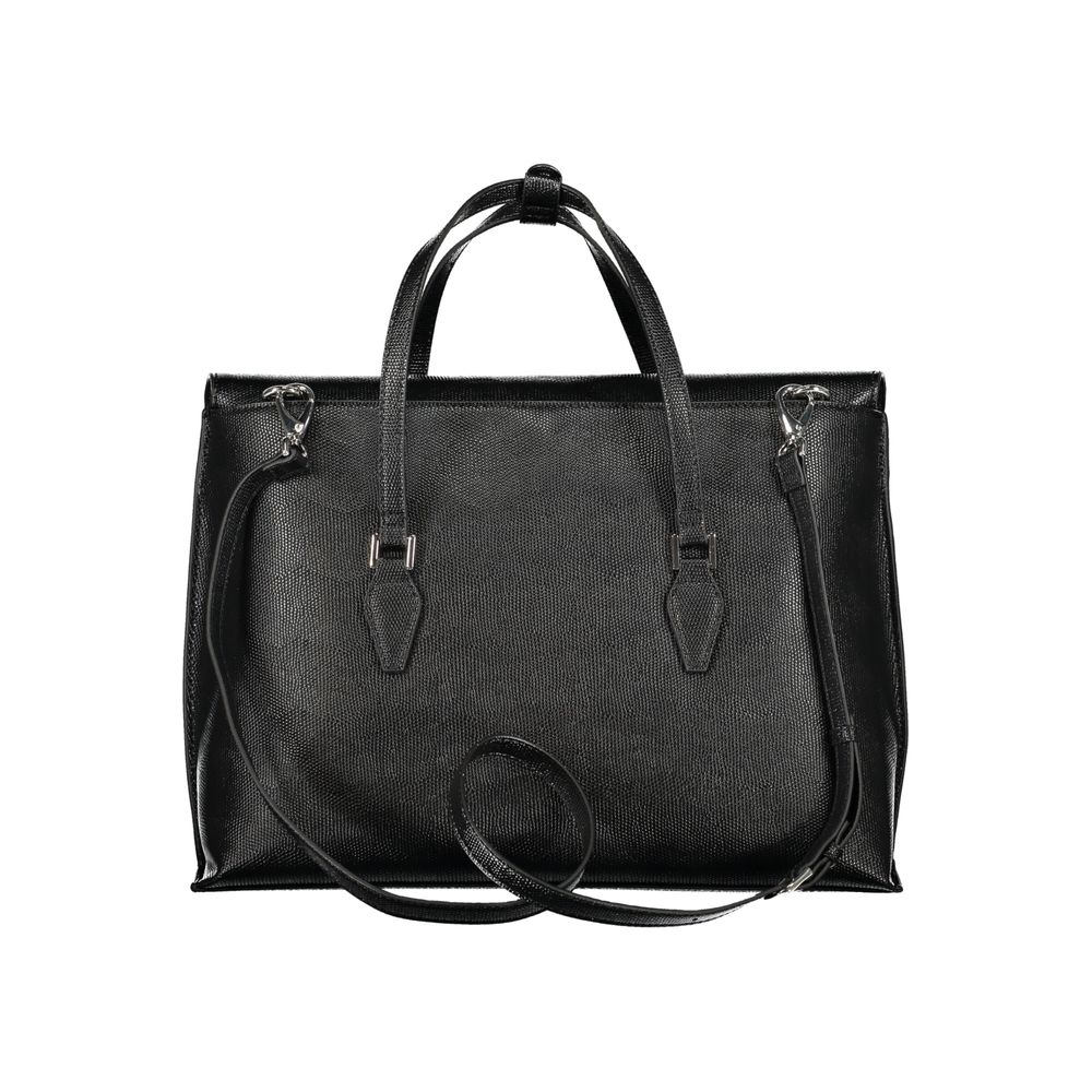 Nero Polyurethane Women Handbag