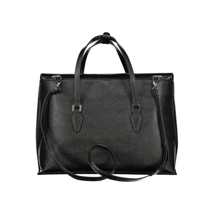 Nero Polyurethane Women Handbag